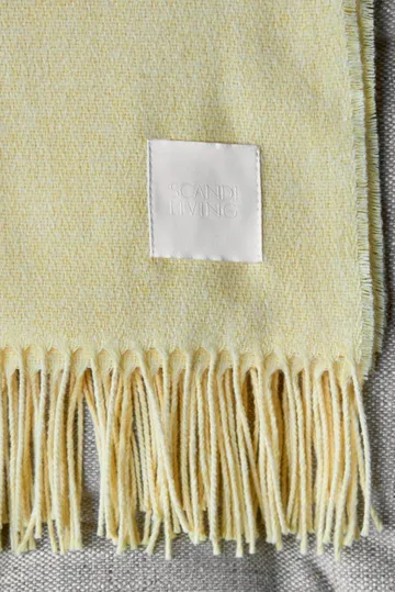 Loom 北欧针织再生棉盖毯125x170cm - 奶油黄 - Scandi Living
