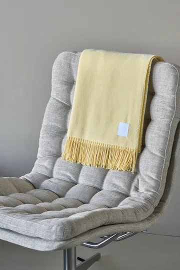 Loom 北欧针织再生棉盖毯125x170cm - 奶油黄 - Scandi Living