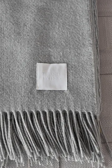 Loom 北欧针织再生棉盖毯125x170cm - 雾灰色 - Scandi Living