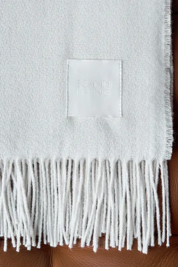 Loom 北欧针织再生棉盖毯125x170cm - 桦木白 - Scandi Living