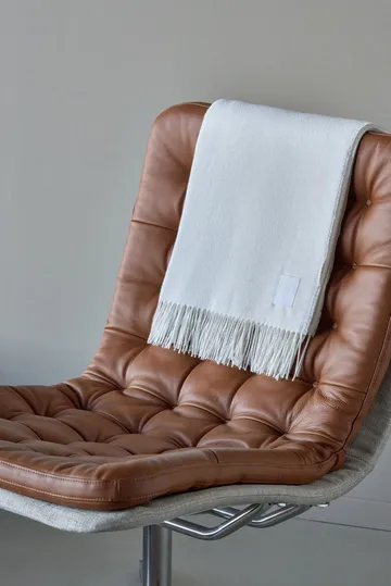 Loom 北欧针织再生棉盖毯125x170cm - 桦木白 - Scandi Living