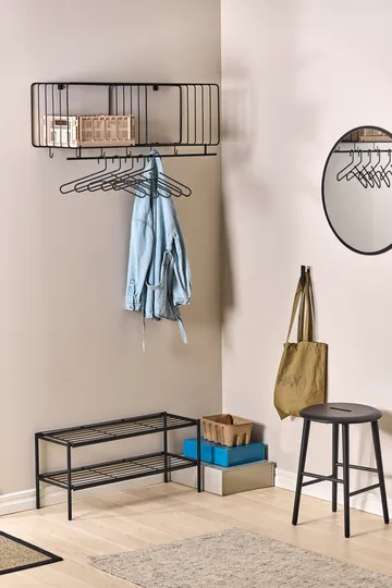 Nod 鞋架 80x30x37cm - 黑色 - Scandi Living