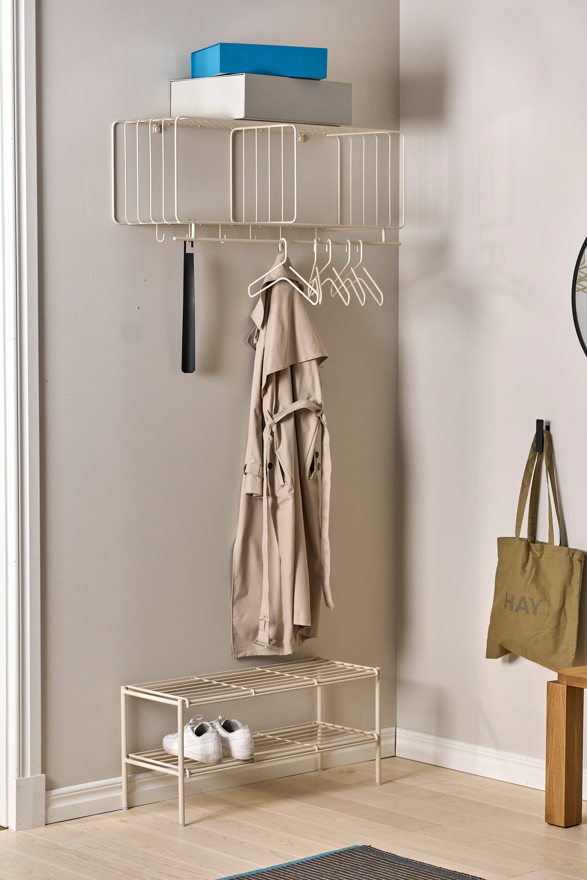 Nod 鞋架 80x30x37cm, 米色 Scandi Living