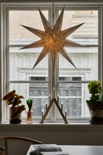 Nord advent 烛台 40 cm - Dark stained - Scandi Living