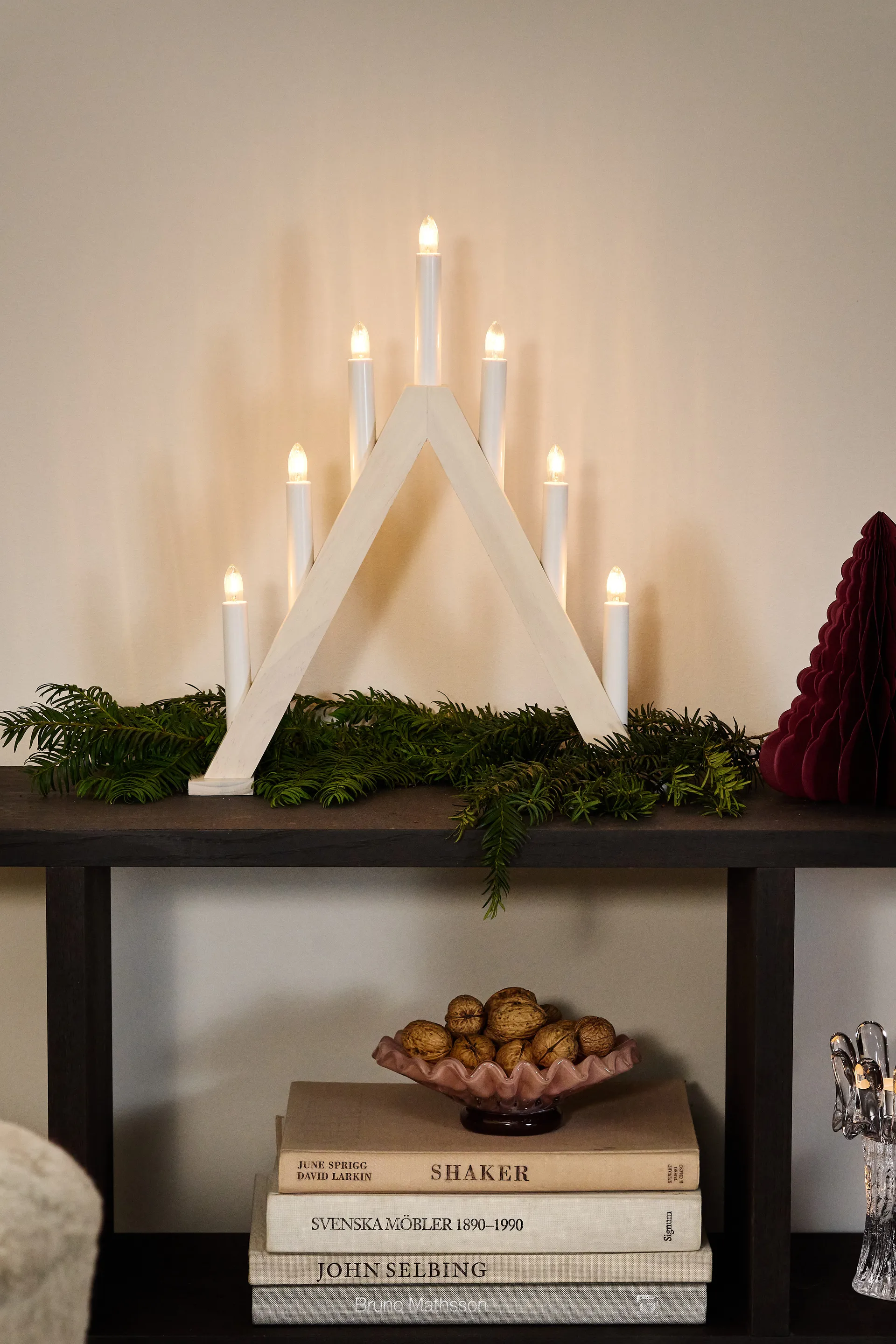 Nord advent 烛台 40 cm, 白色 stained Scandi Living