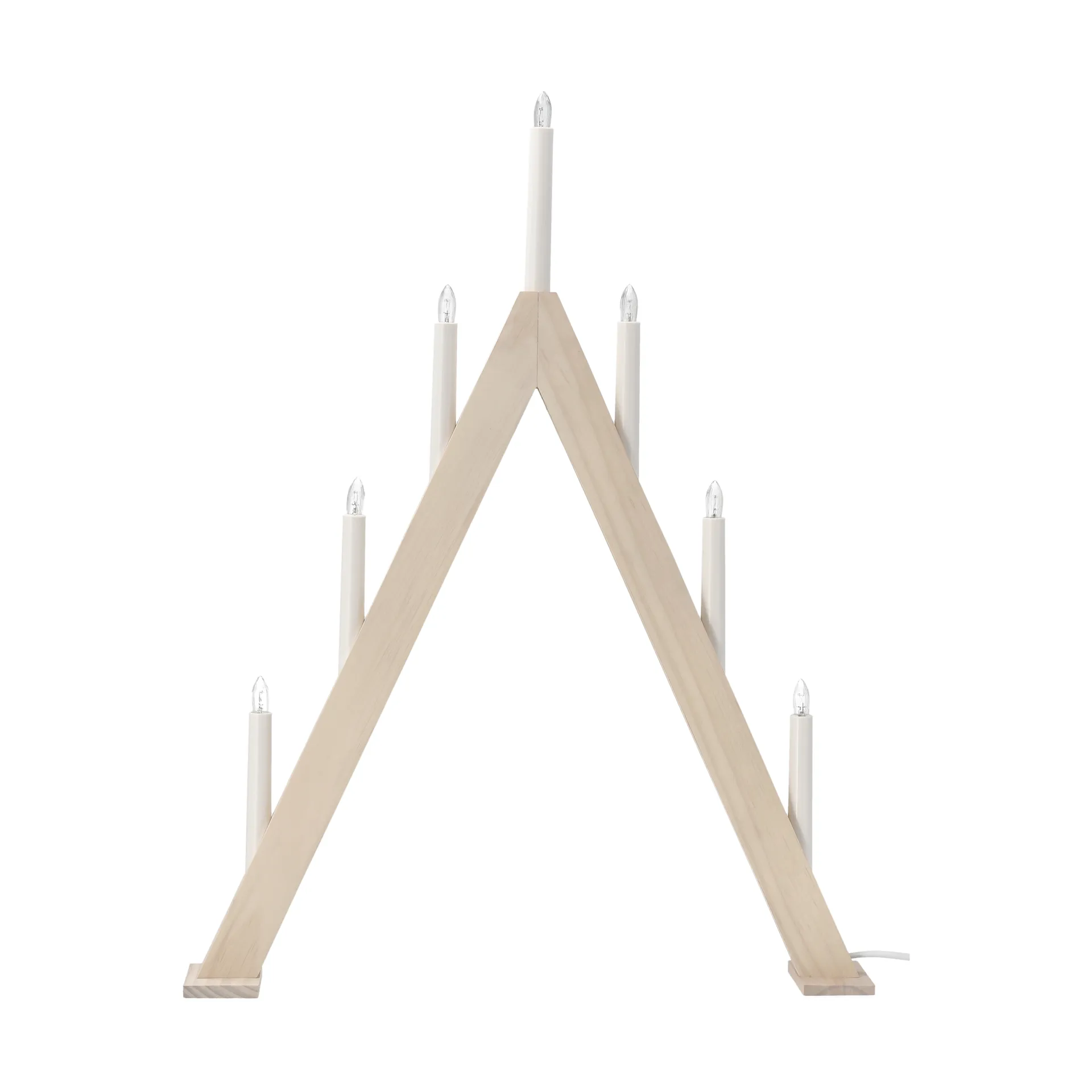 Nord advent candelabra 60 cm, 白色 stained Scandi Living