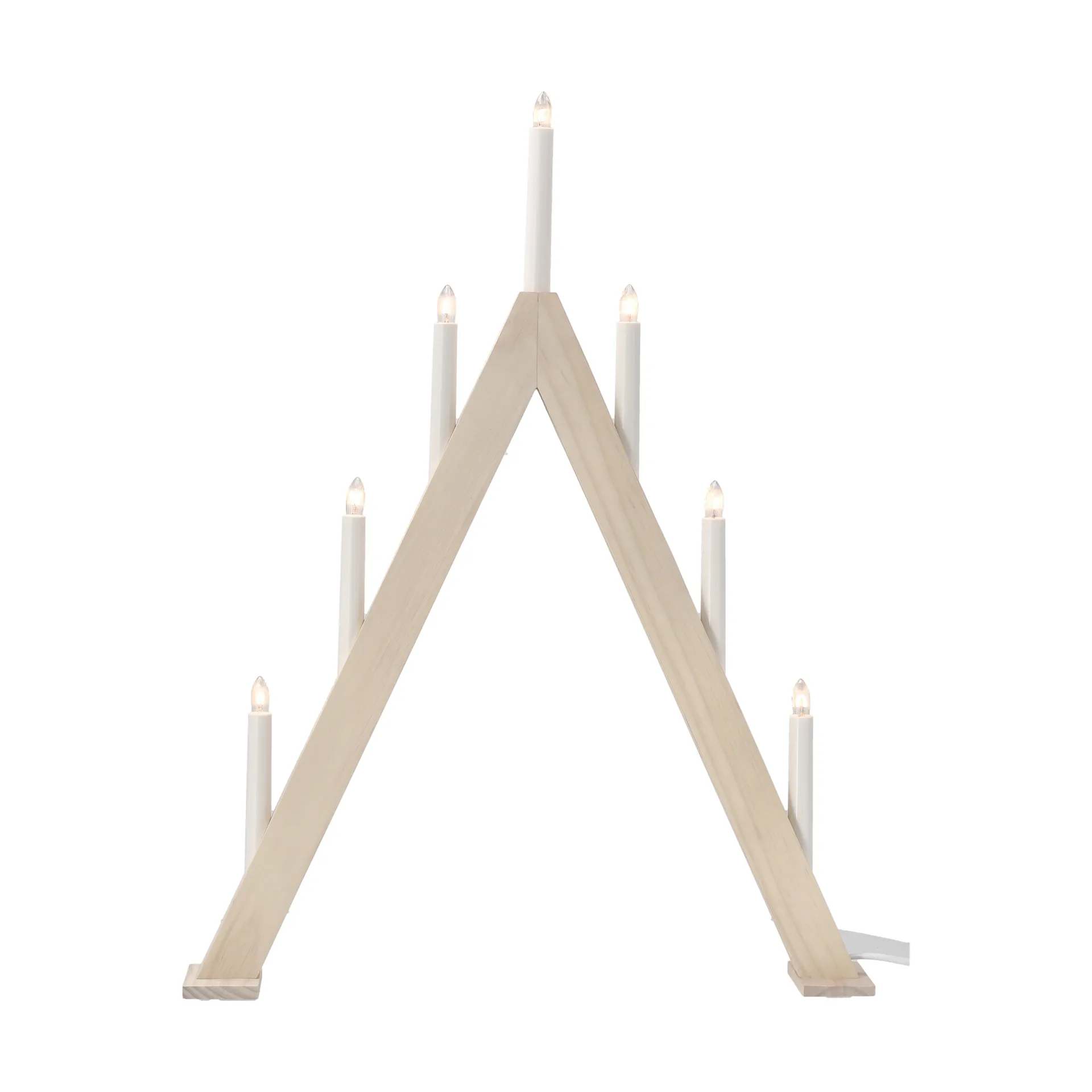 Nord advent candelabra 60 cm, 白色 stained Scandi Living