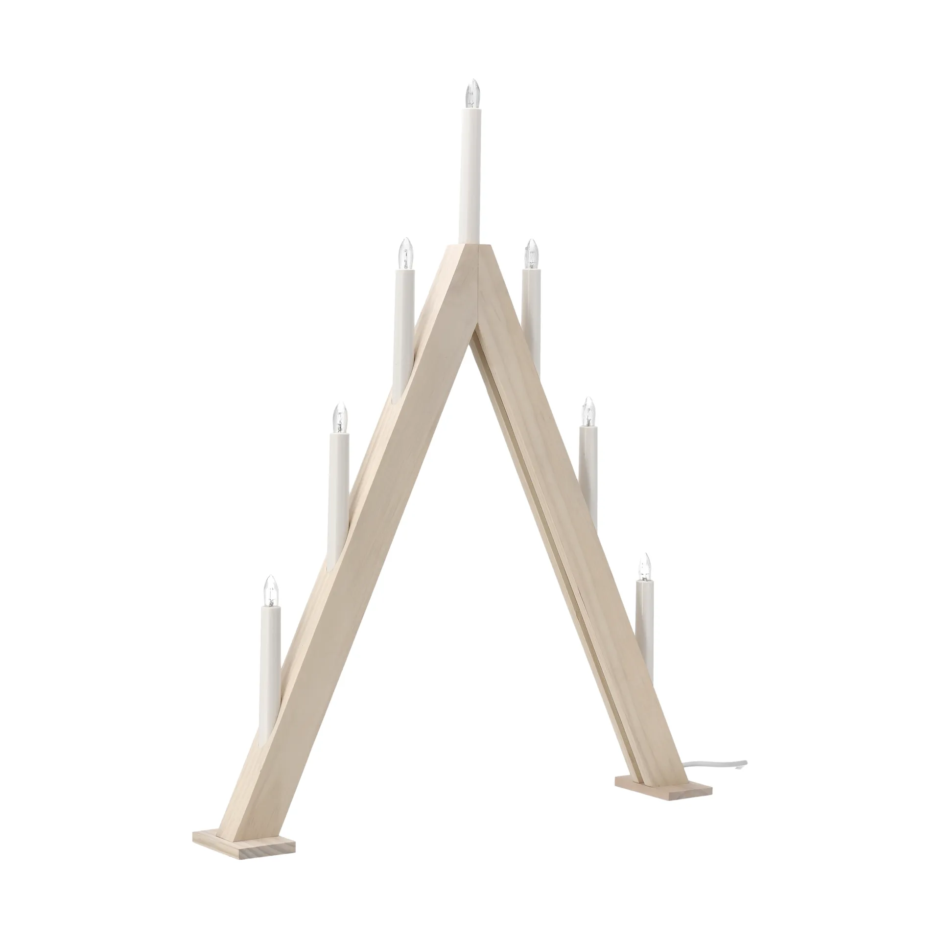 Nord advent candelabra 60 cm, 白色 stained Scandi Living