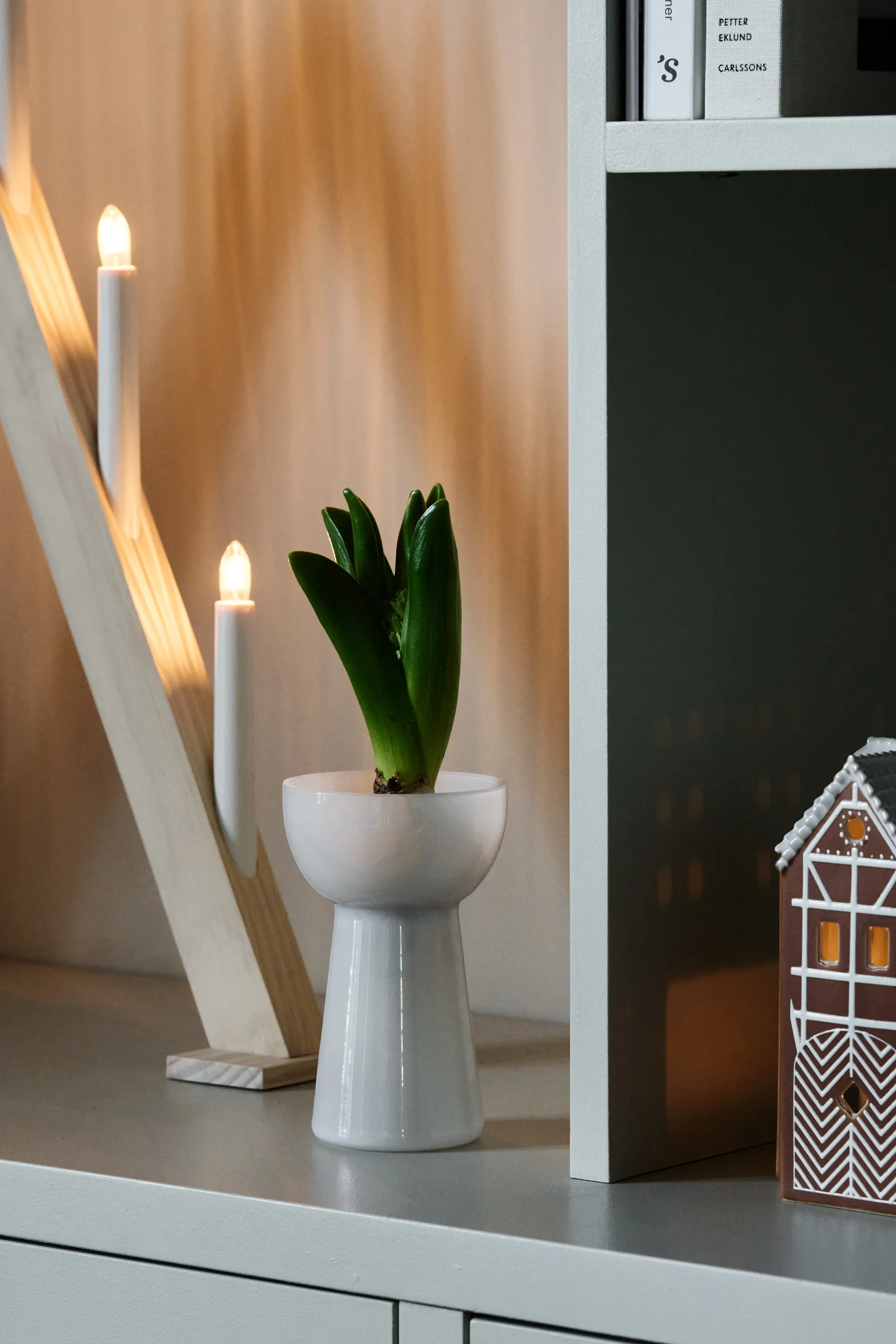 Nord advent candelabra 60 cm, 白色 stained Scandi Living