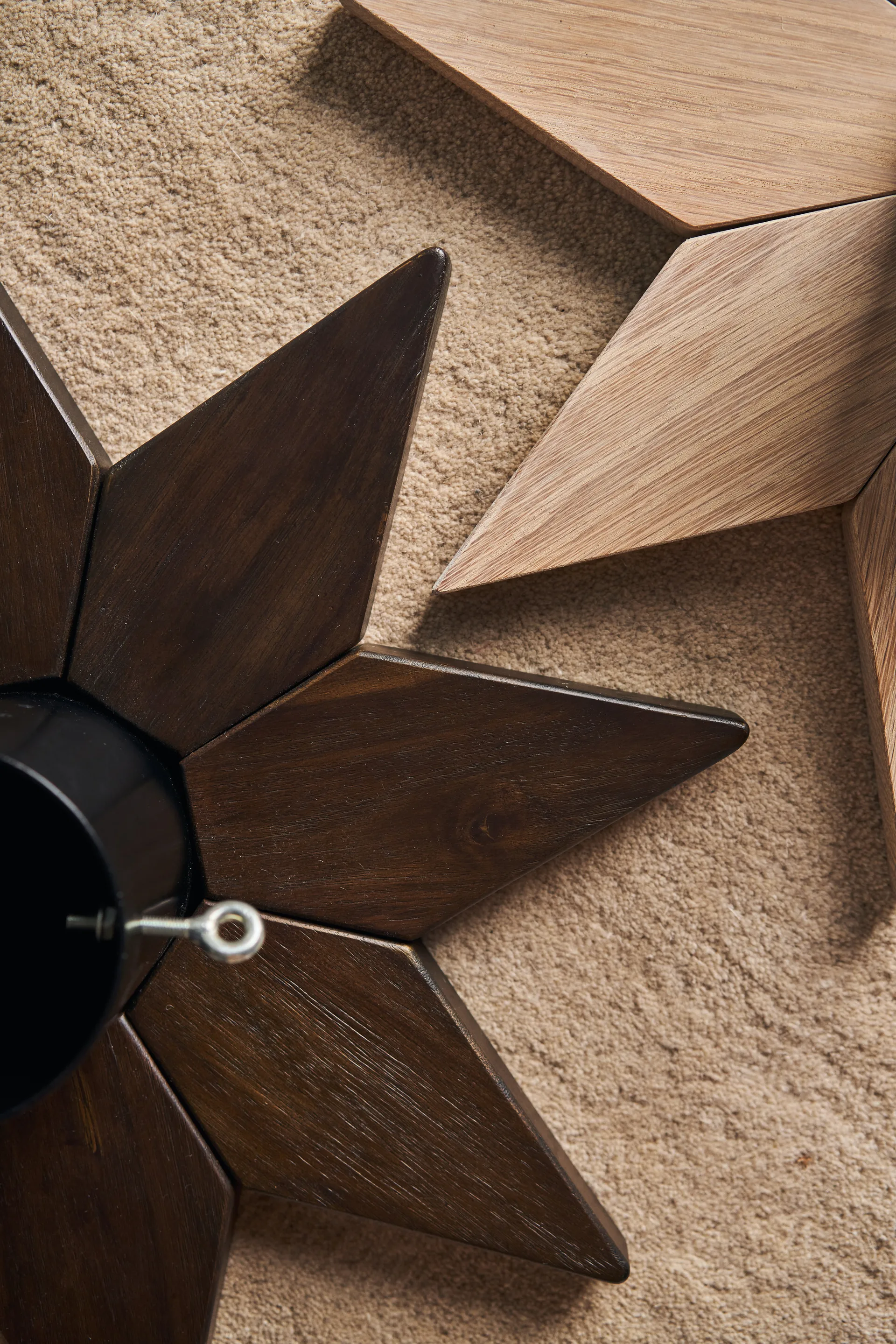 Norr Christmas tree trivet, Dark stained Scandi Living