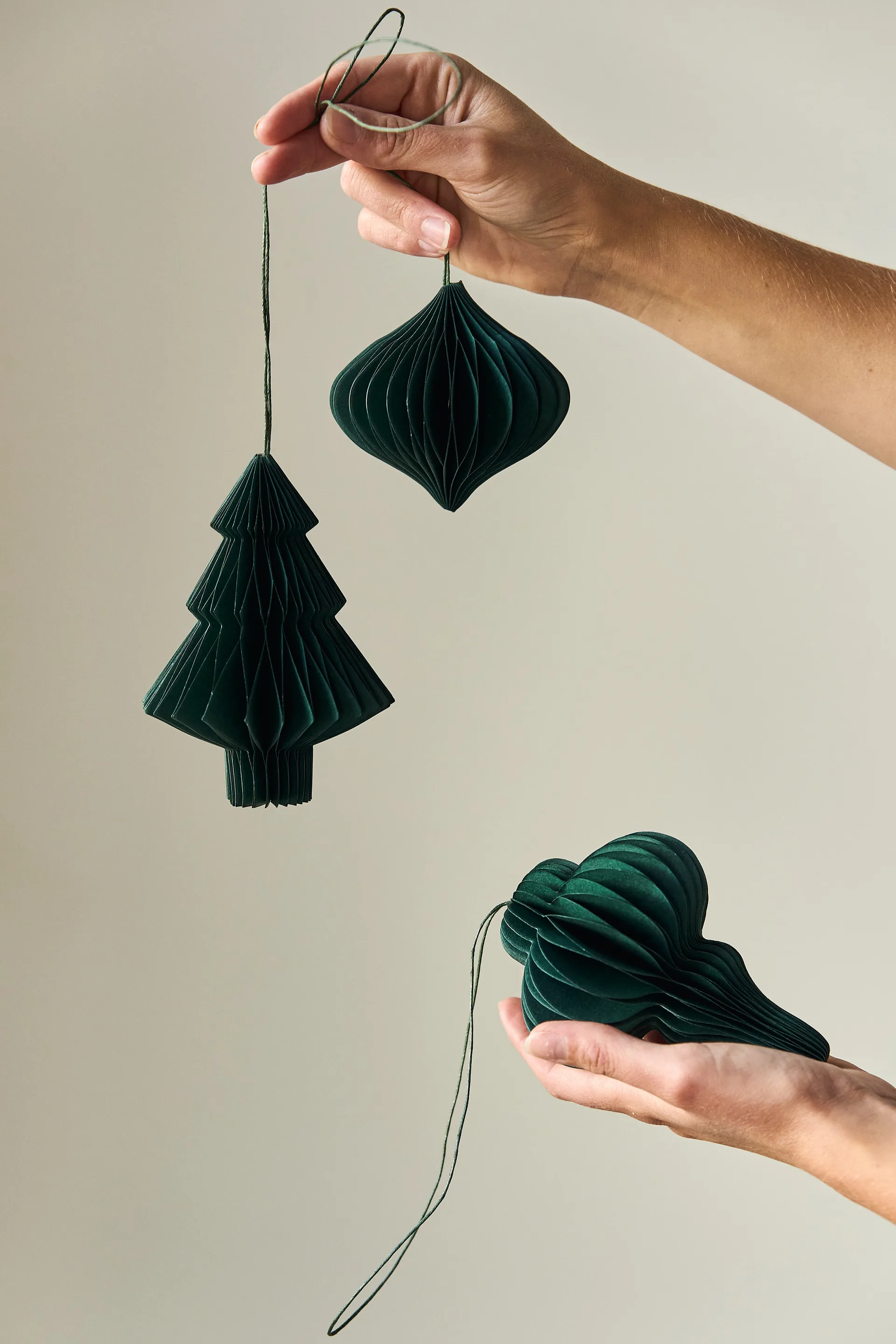 Onion baubles 四件套装, Forest 绿色 Scandi Living