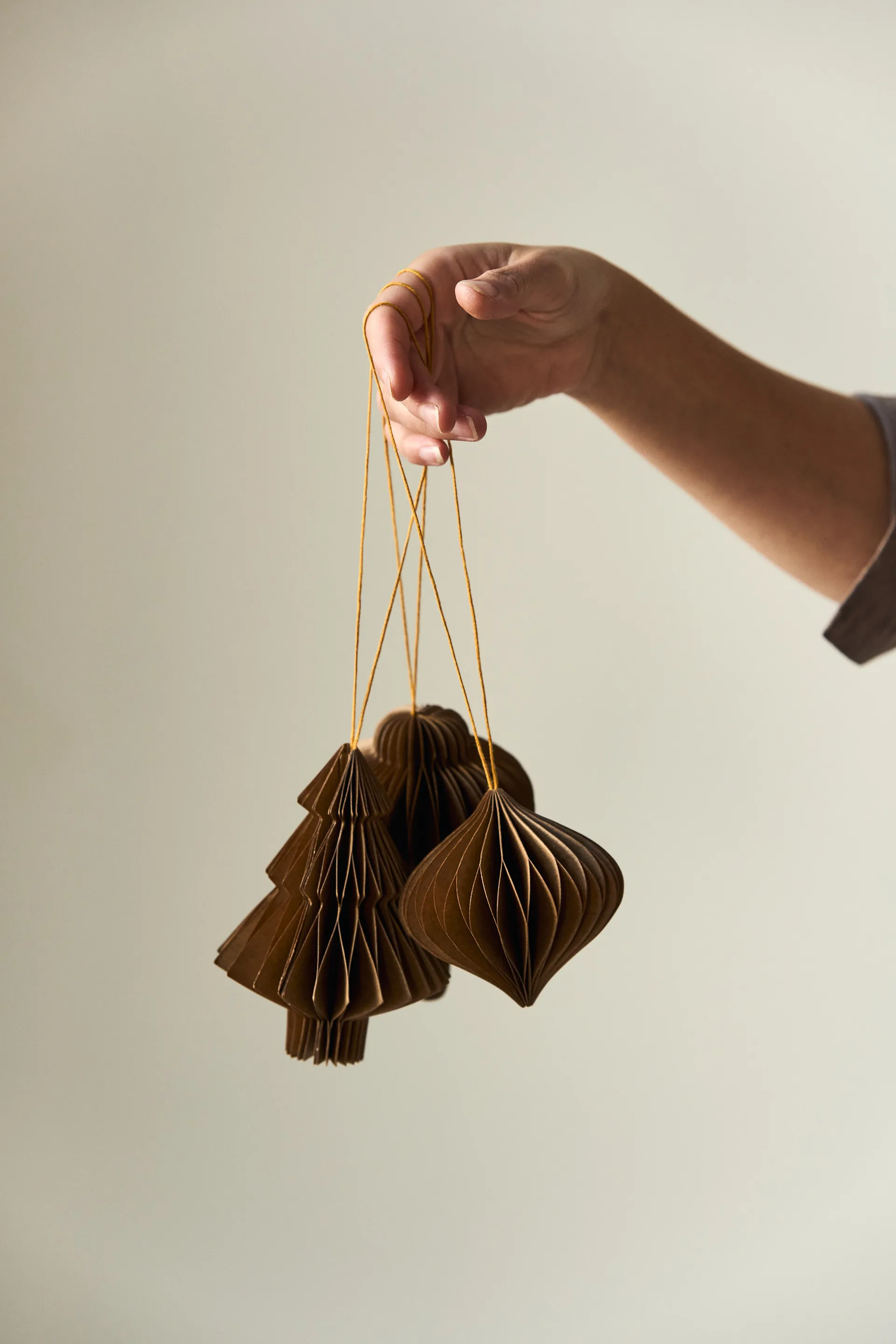 Onion baubles 四件套装, Natural Scandi Living