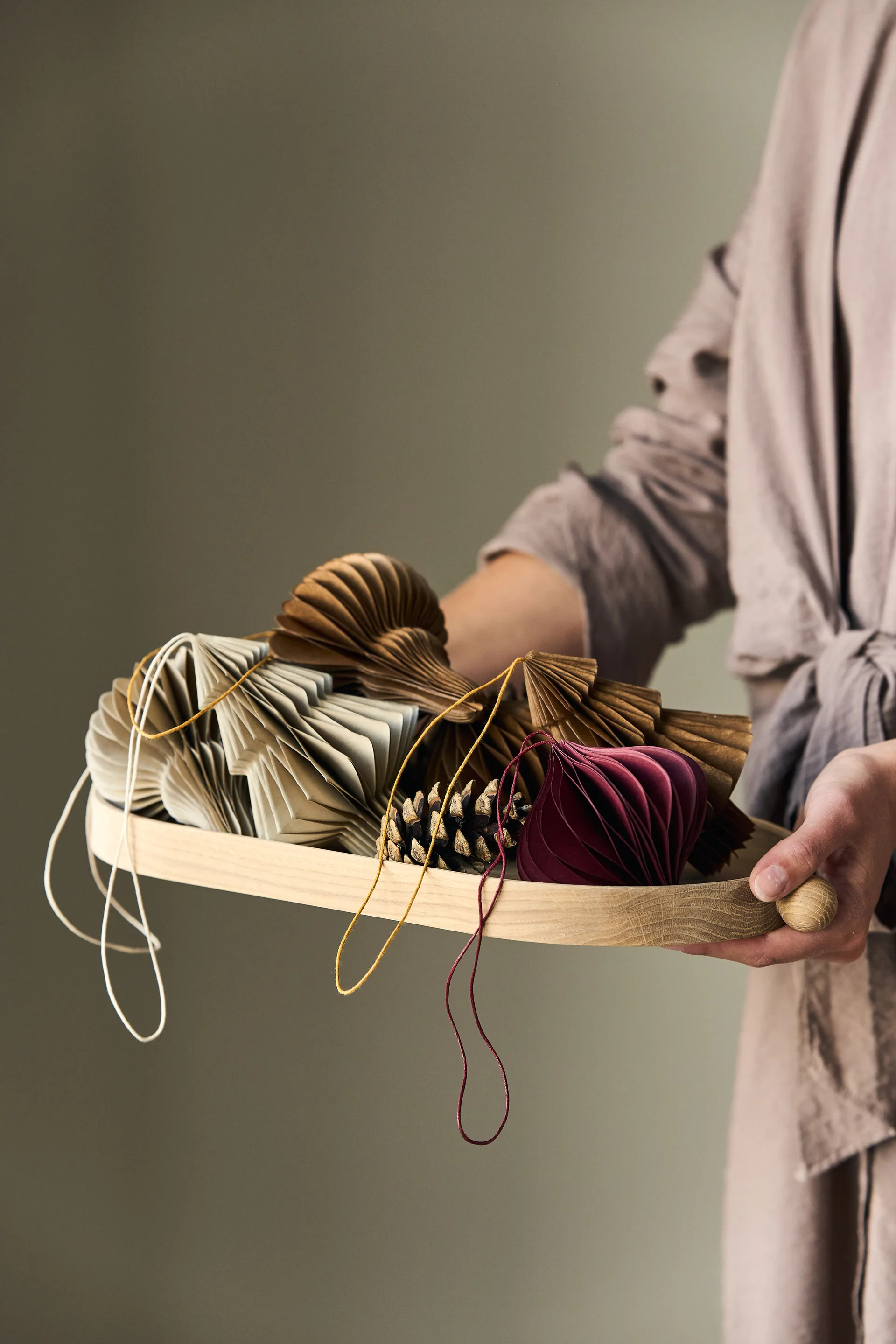 Onion baubles 四件套装, 红色 Scandi Living