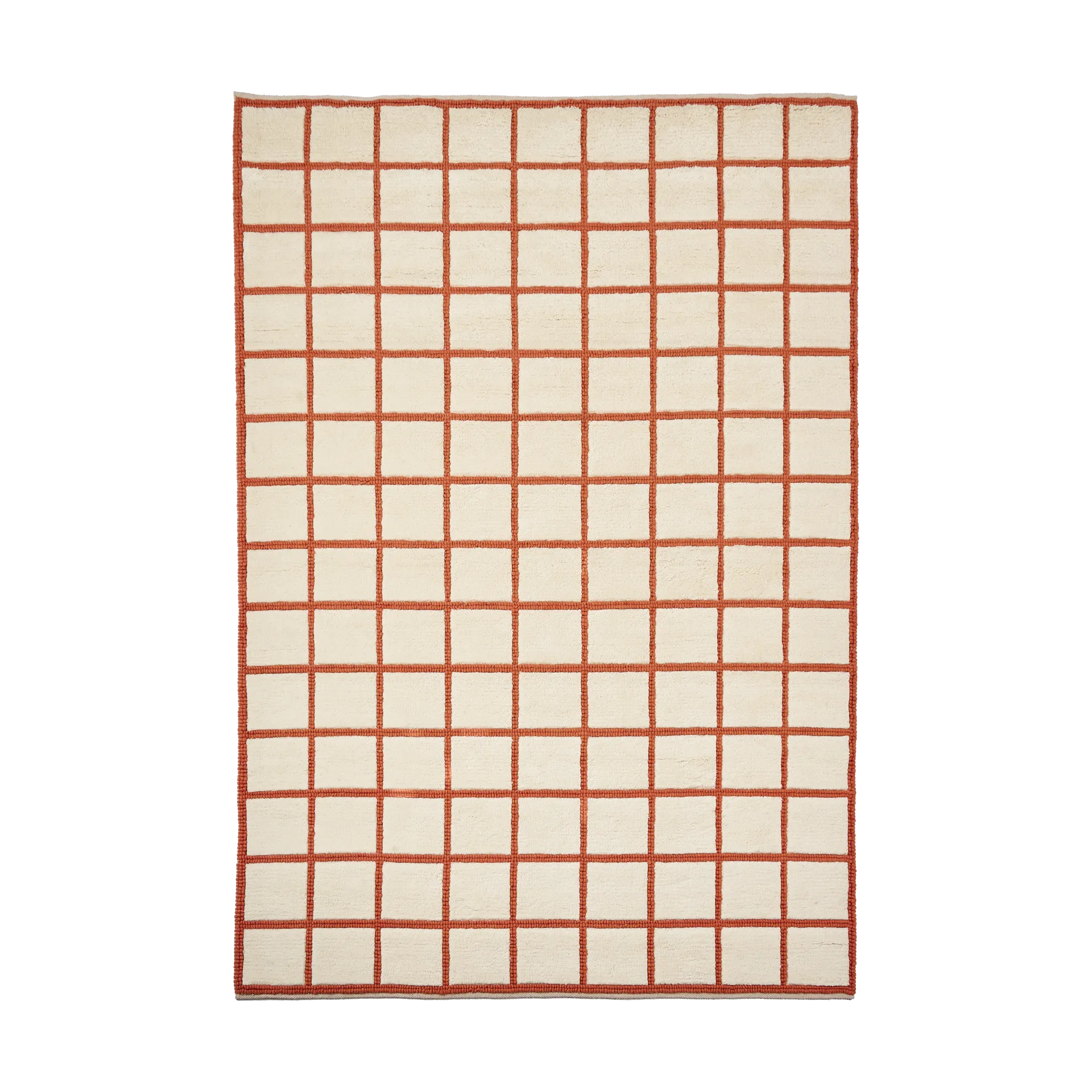 Pasture 羊毛地毯 natural white/rust, 170x240cm Scandi Living