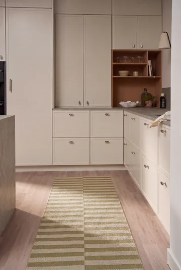 Path 瑞典制双面耐用走廊地毯 - 橄榄绿_70x150cm - Scandi Living