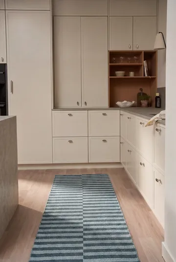 Path 瑞典制双面耐用走廊地毯 - 海洋蓝_70x250cm - Scandi Living