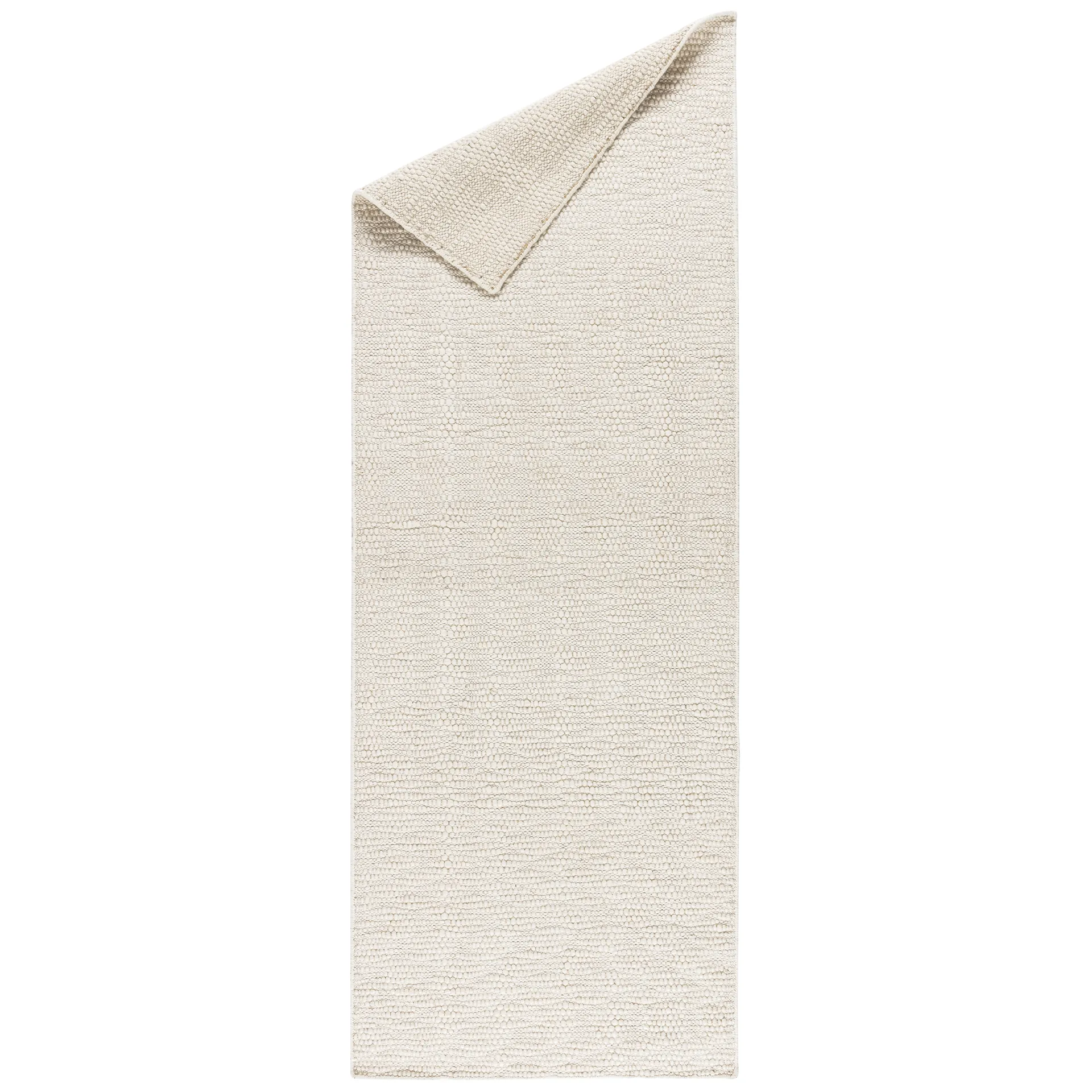 Pebble 羊毛地毯 white, 80x240cm Scandi Living