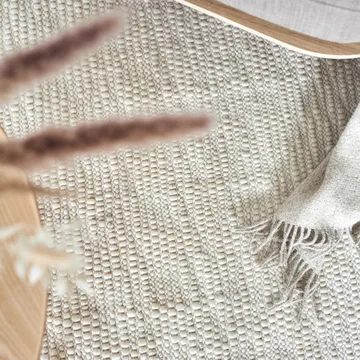 Pebble 羊毛地毯 white - 80x240cm - Scandi Living