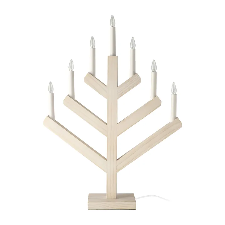Pine advent 蜡烛 62 cm - 白水洗色 - Scandi Living