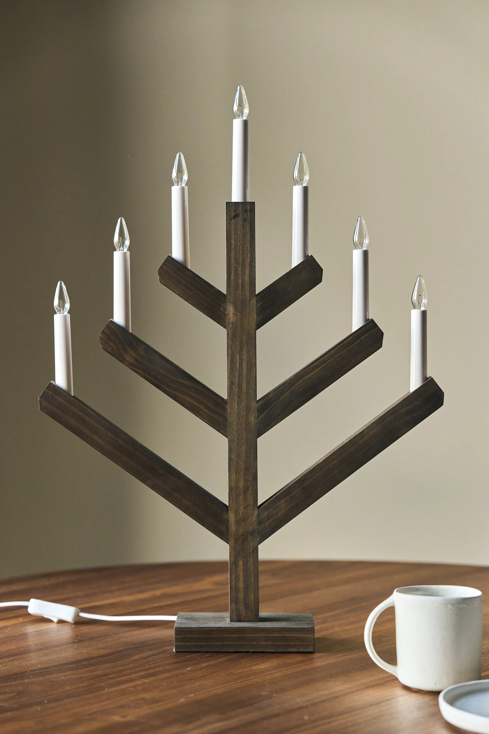 Pine advent 蜡烛 62 cm, 深油色 Scandi Living