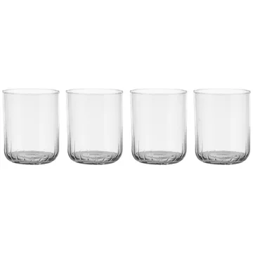Pristine平底杯 370ml 4件装 - 透明 - Scandi Living