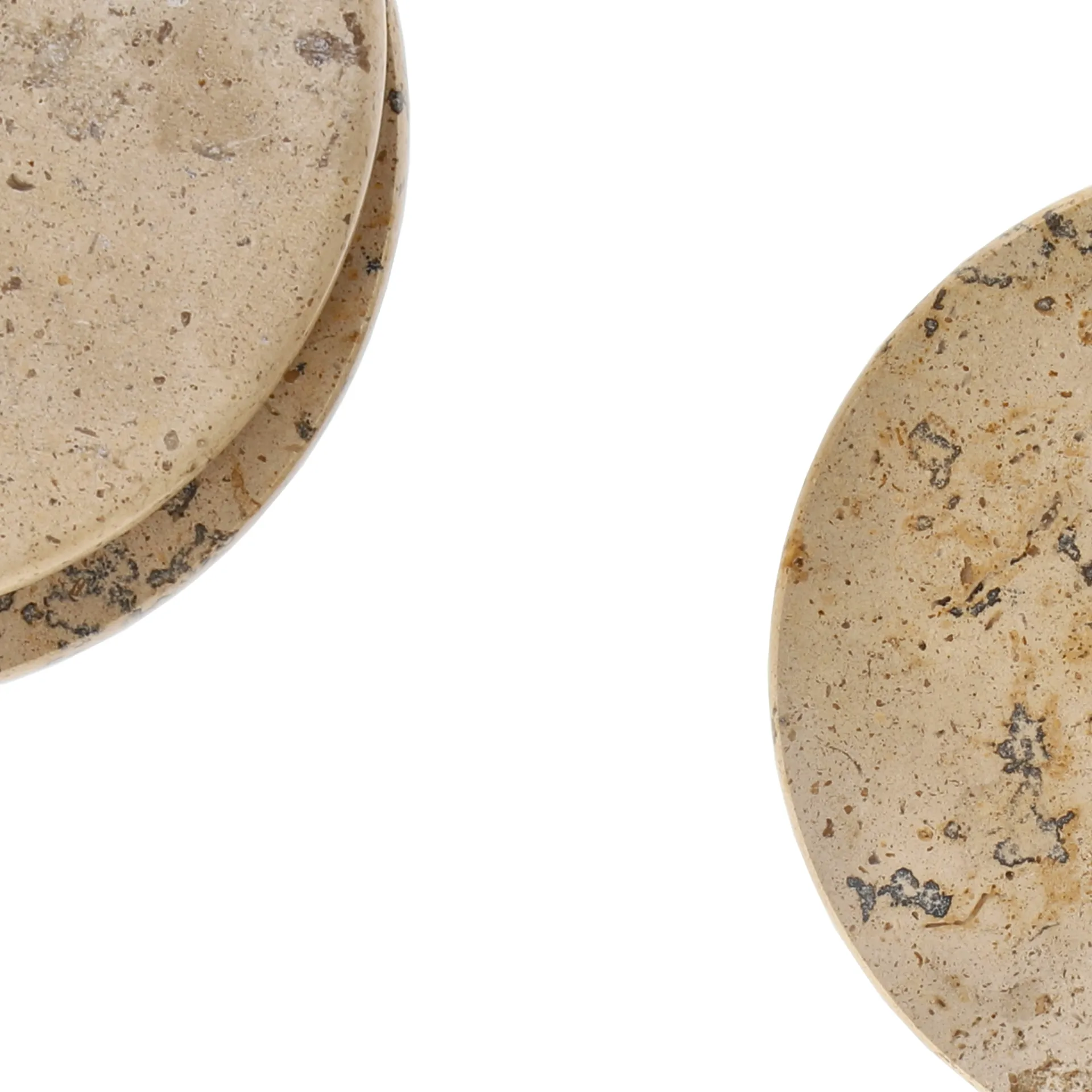 Ridge 玻璃 coasters Ø10 cm 四件套装, 大理石色 Scandi Living