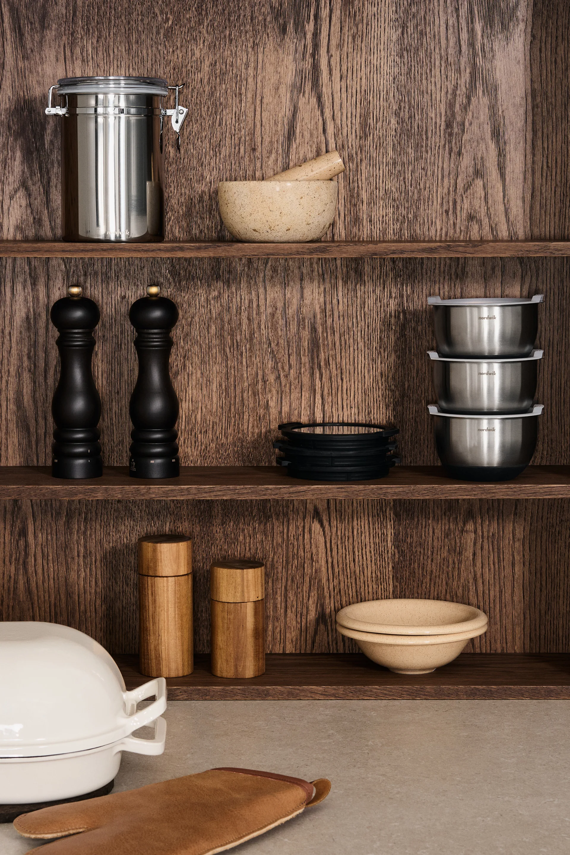 Ridge mortar Ø14x7 cm, 大理石色 Scandi Living