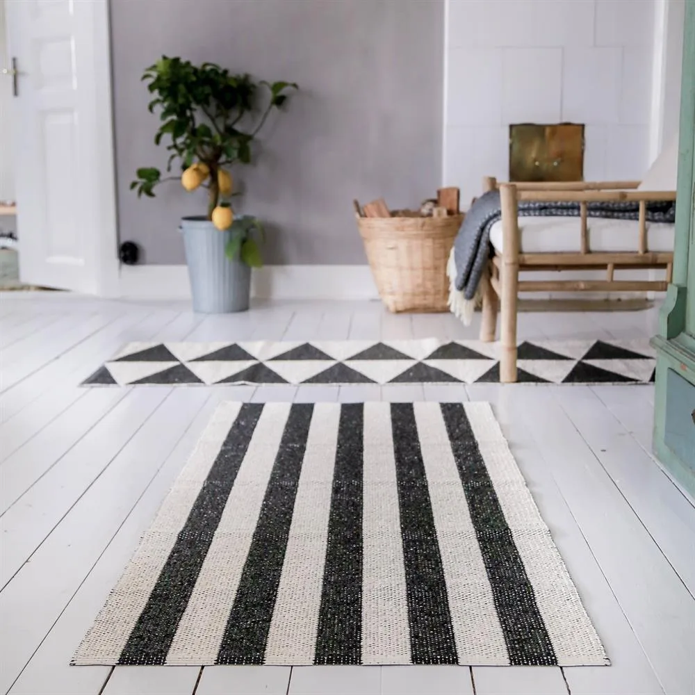Rime 黑色地毯, 70x250cm Scandi Living