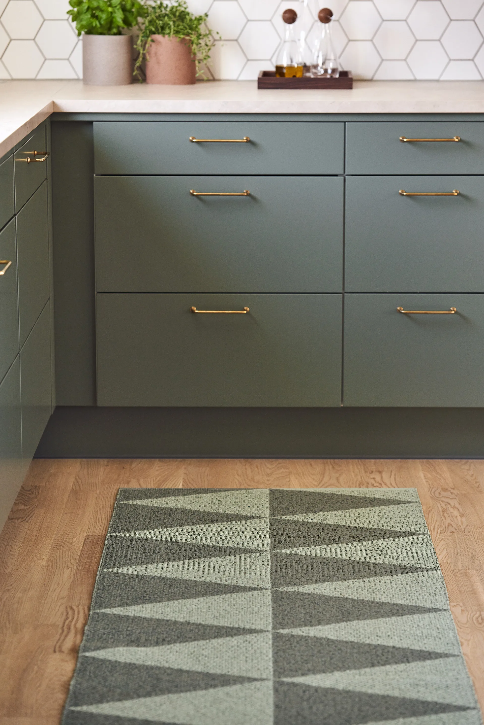 Rime PVC地毯 green, 70x250cm Scandi Living