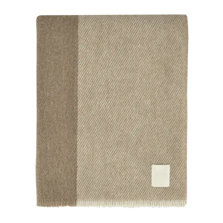 Row 条纹羊毛毯 - 米色，120x185cm - Scandi Living