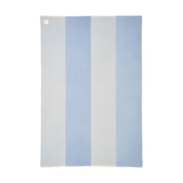 Row 条纹羊毛毯 - 浅蓝色，120x185cm - Scandi Living