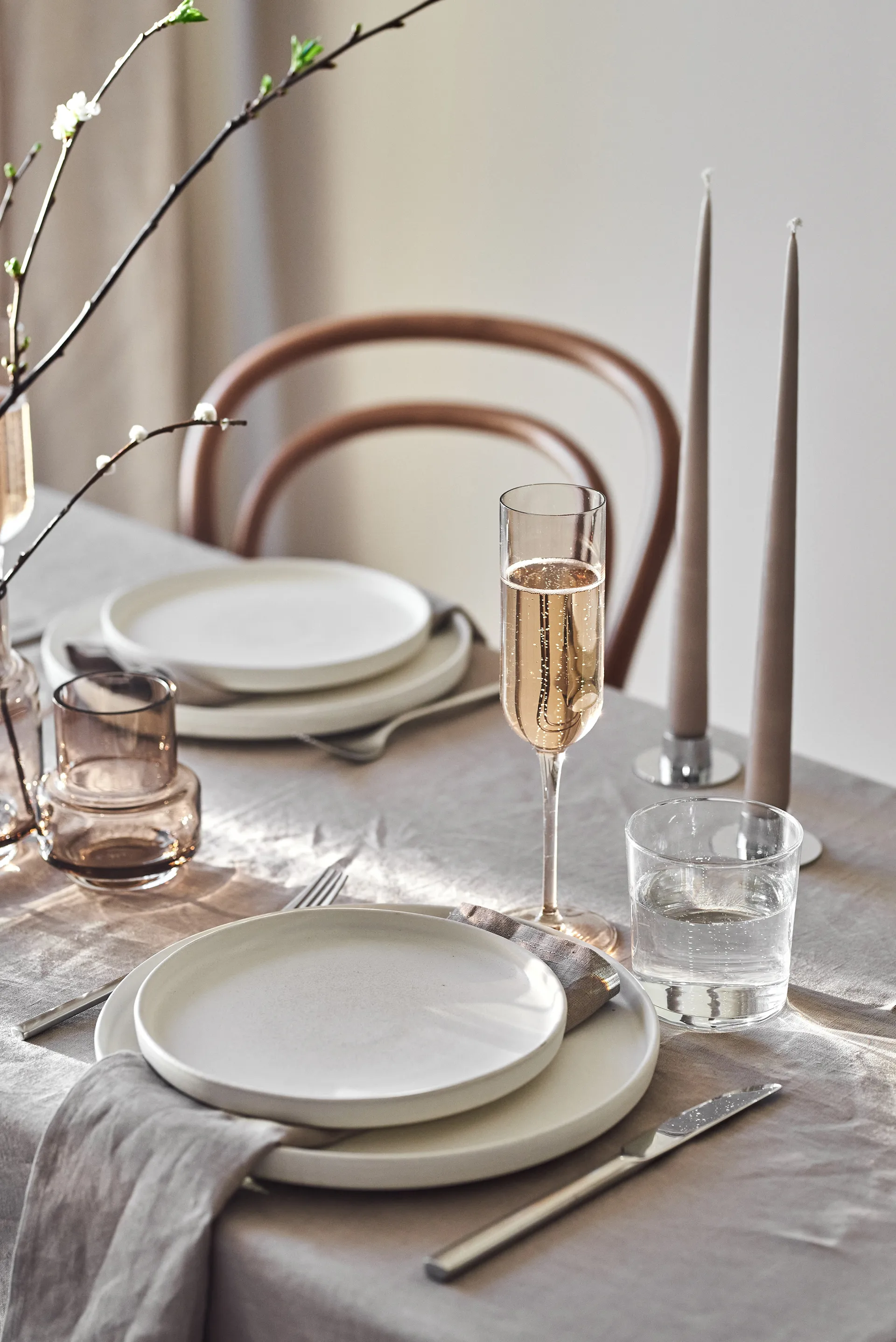 Sandsbro 小号盘子 Ø20 cm, 白色 Scandi Living