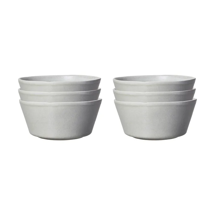 Sandsbro skål ljusgrå, Ø15 cm, 6-pack - Scandi Living
