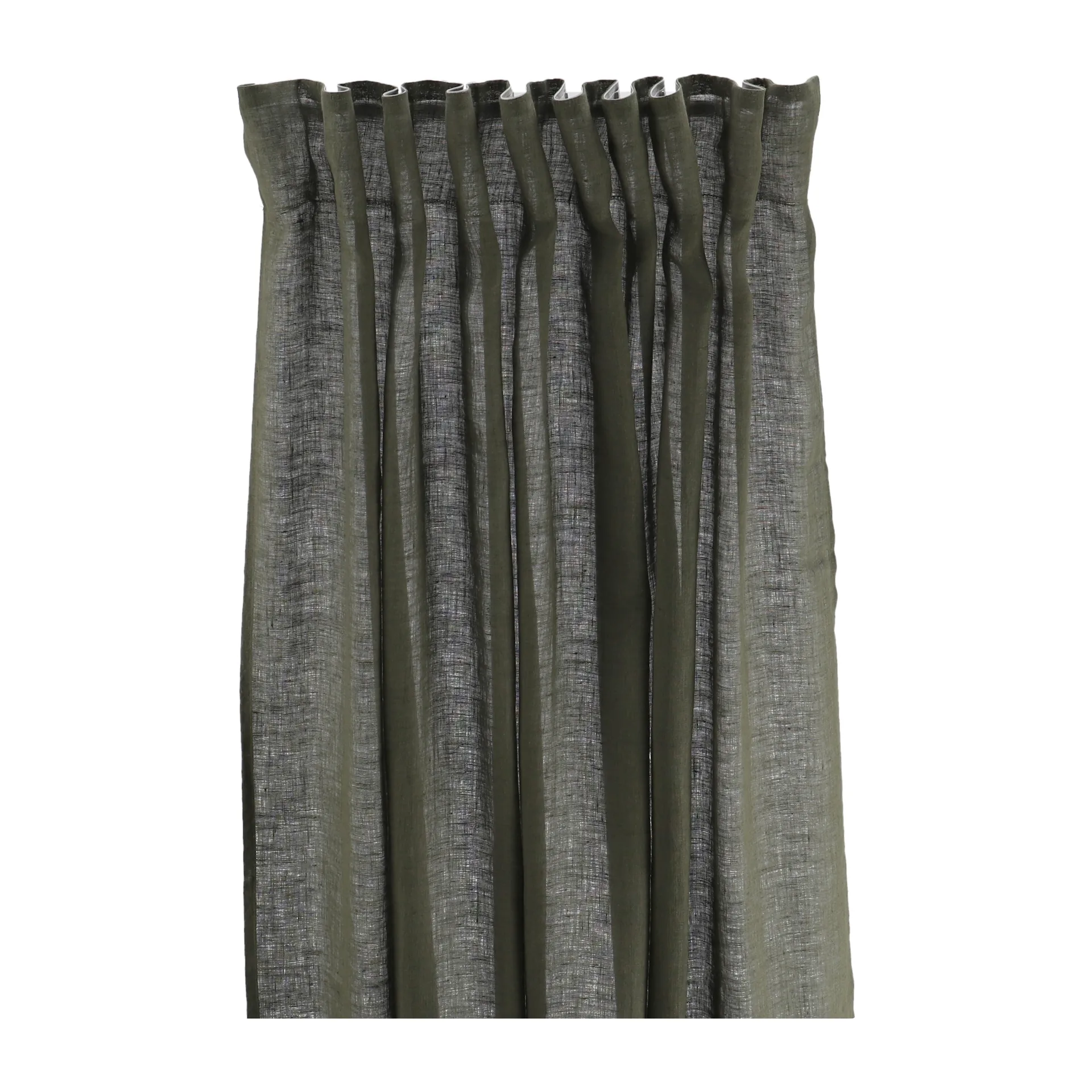 Serenity curtain with multiband 129x250 cm, 森林绿 Scandi Living