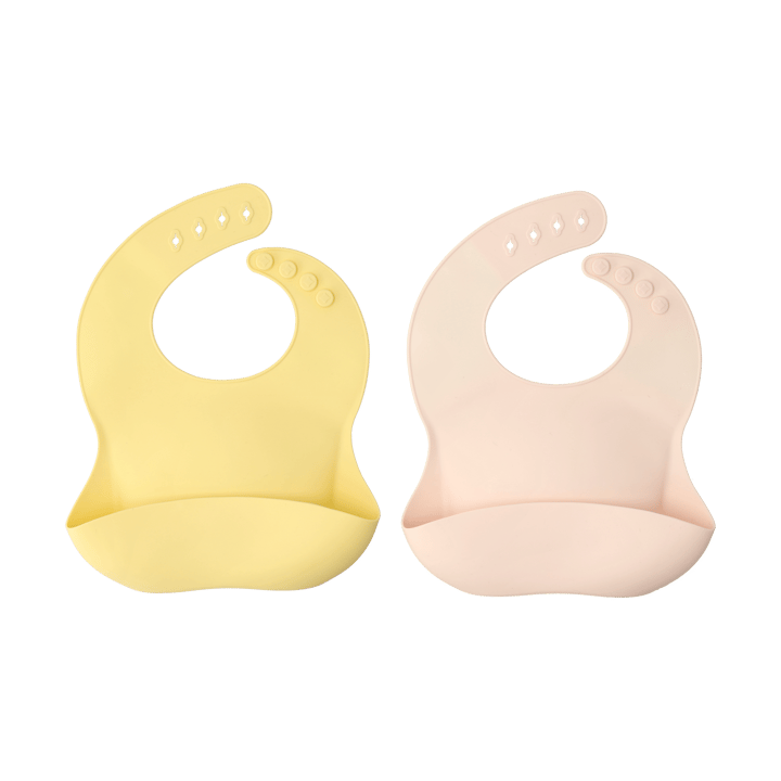 Silly bib silicone 两件套装 - Blush Lemon - Scandi Living