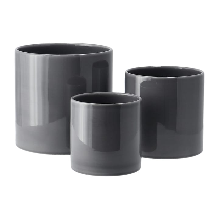 Sleek 花盆 Ø19 cm, Charcoal Scandi Living