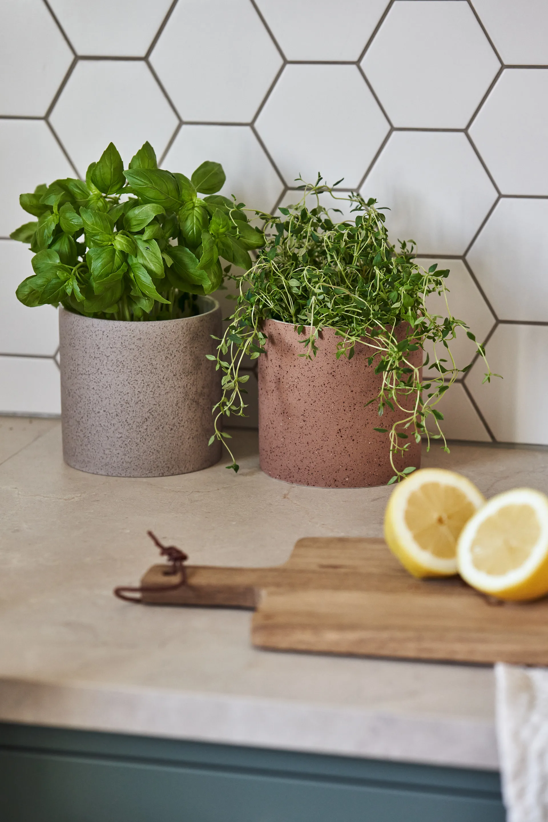 Speckled 花盆 Ø12 cm, 米色 Scandi Living