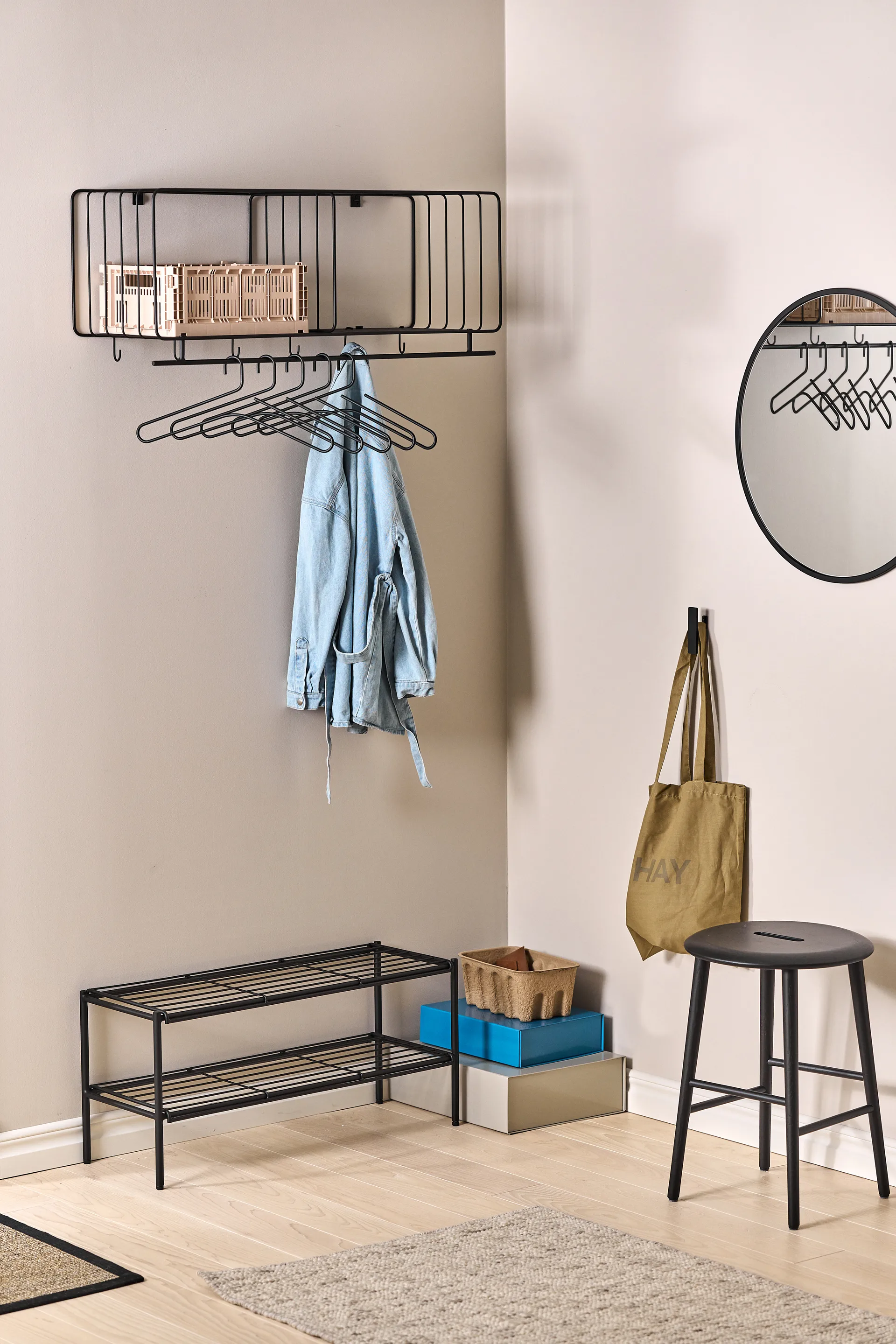 Sphere 镜Ø80cm, 黑色 Scandi Living