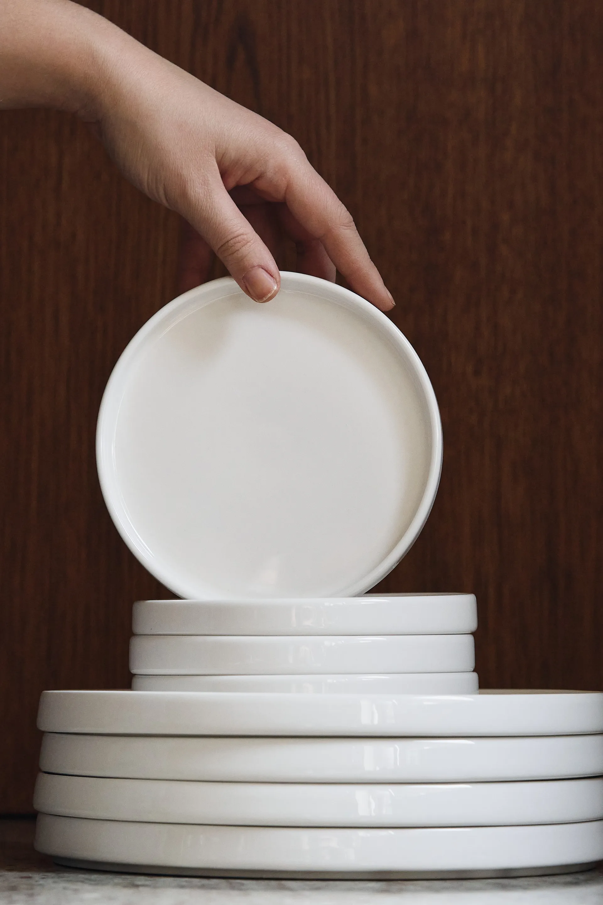 Taper 系列纯色餐具 盘子 14cm, 白色 Scandi Living