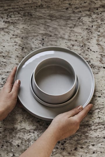 Taper 系列纯色餐具 盘子 14cm - 浅灰色 - Scandi Living