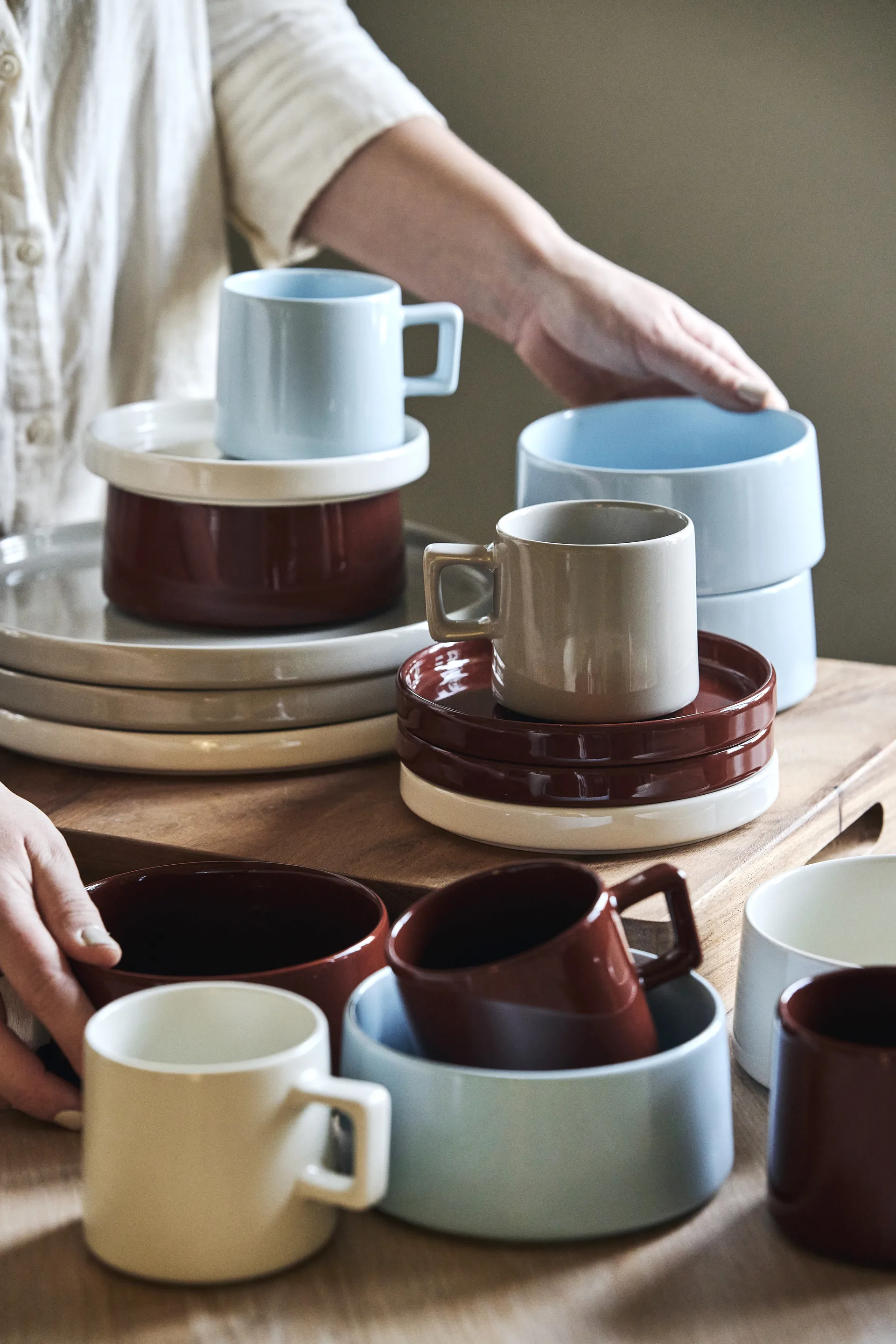 Taper 系列纯色餐具 盘子 14cm, 红色 Scandi Living