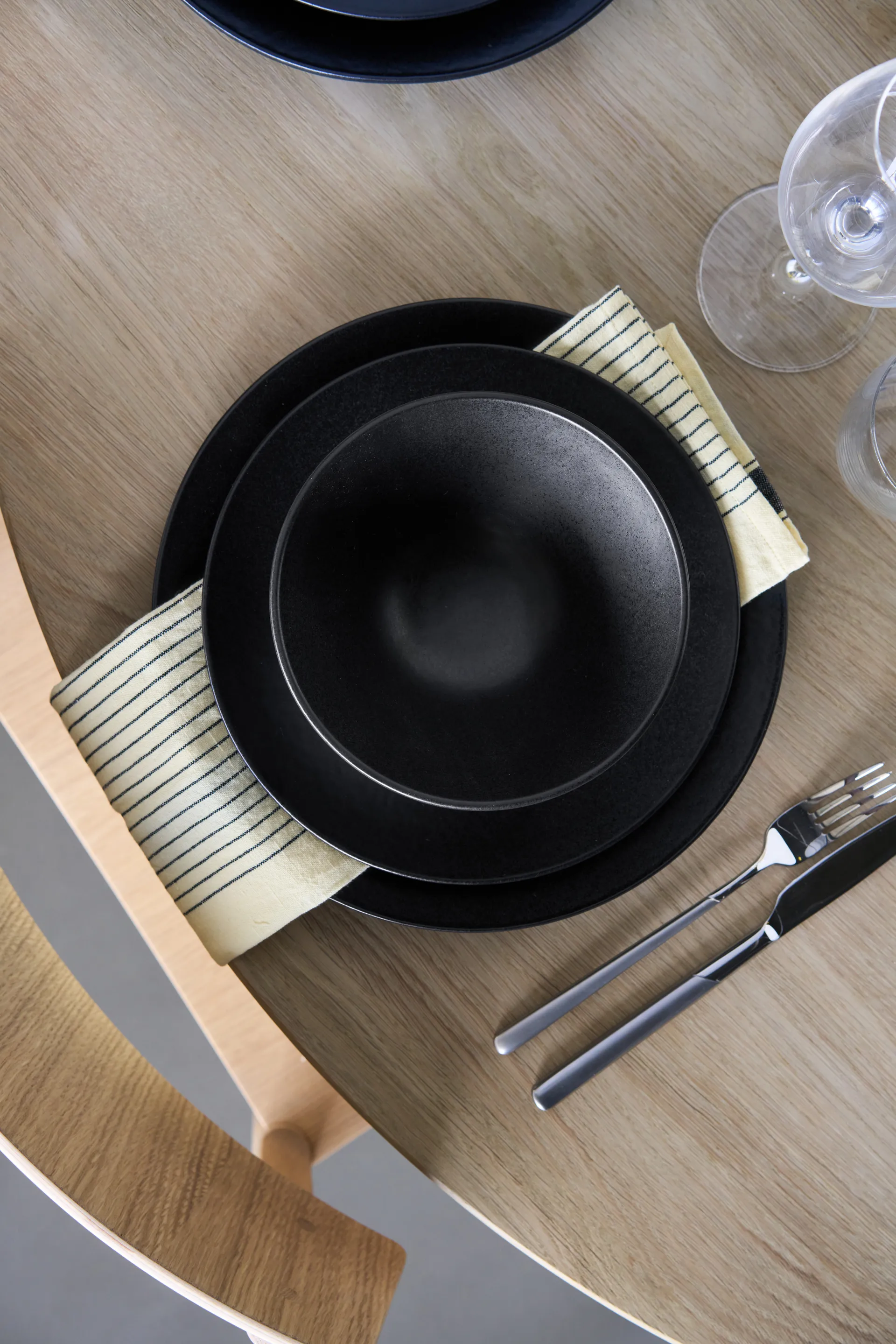 Terra 手工炻器艺术釉汤碗, 黑色炻瓷_Ø16cm Scandi Living