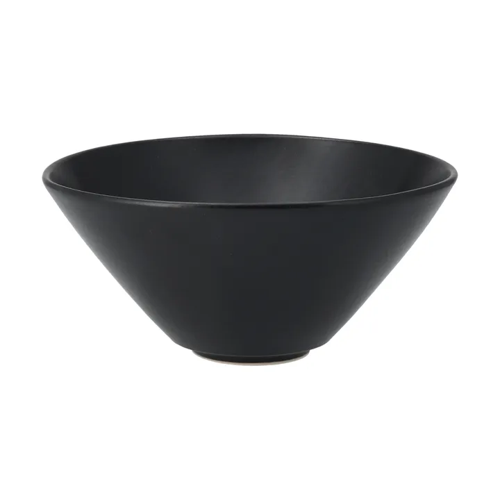Terra 手工炻器艺术釉拉面碗 - 黑色炻瓷_Ø20cm - Scandi Living