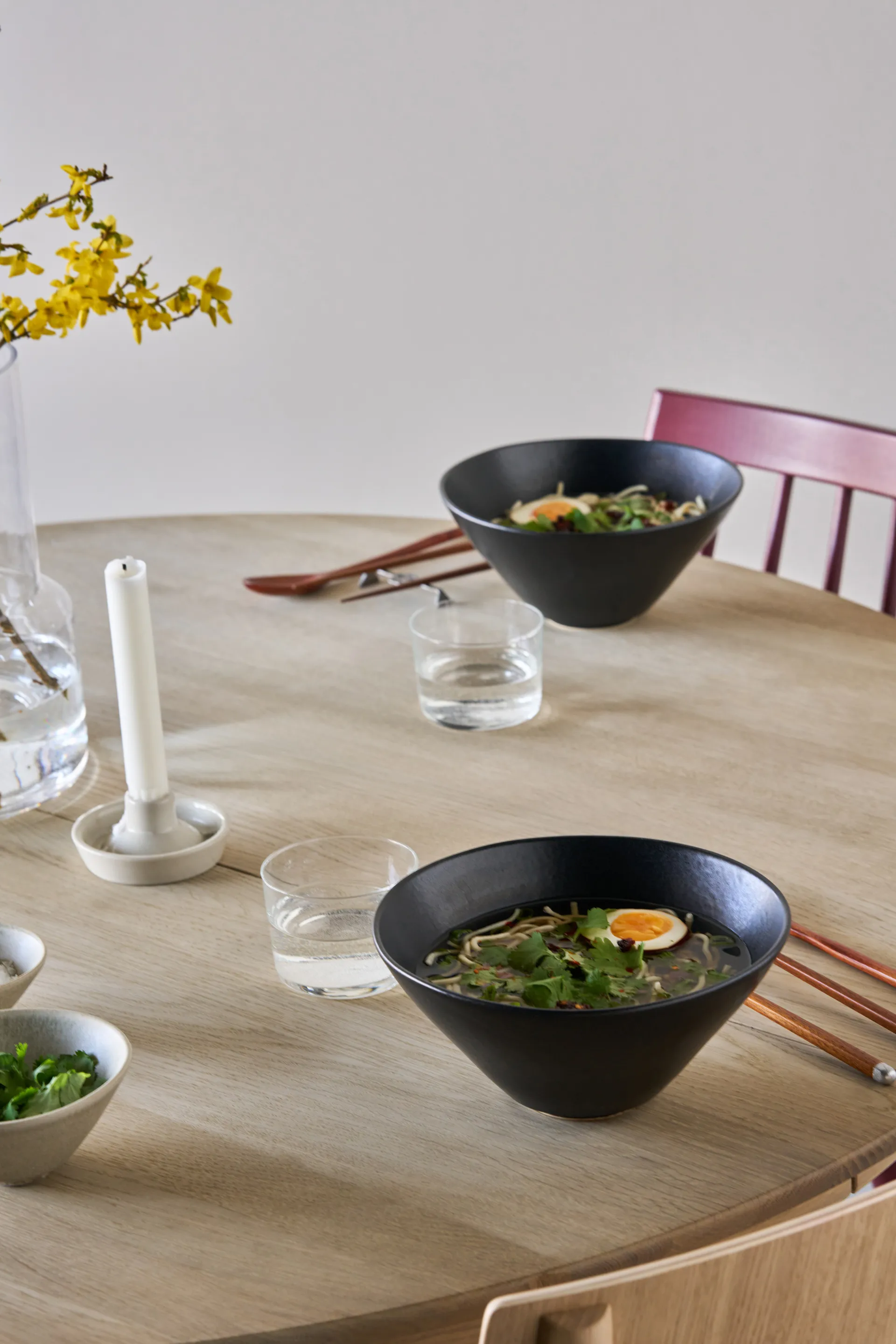 Terra 手工炻器艺术釉拉面碗, 黑色炻瓷_Ø20cm Scandi Living