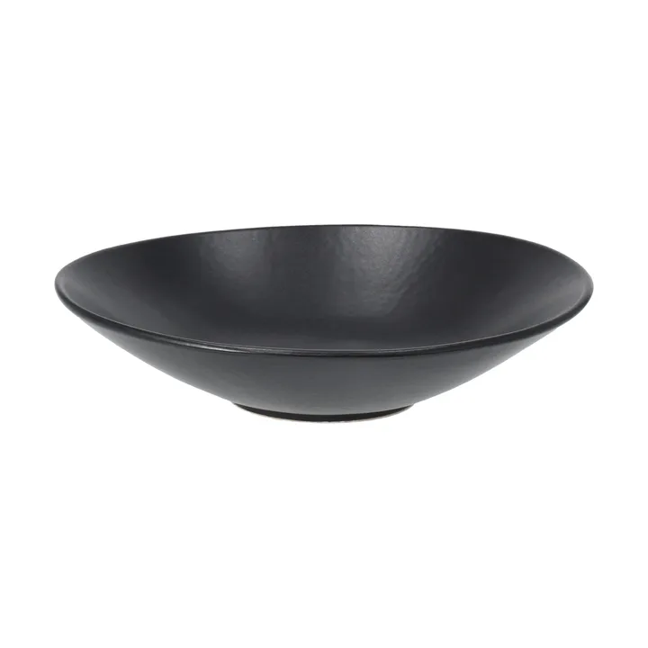 Terra 手工炻器艺术釉意面盘 - 黑色炻瓷_Ø22.5cm - Scandi Living