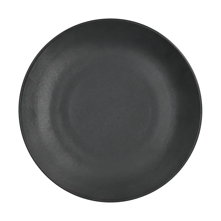 Terra 手工炻器艺术釉餐盘 - 黑色炻瓷_Ø26.5cm - Scandi Living