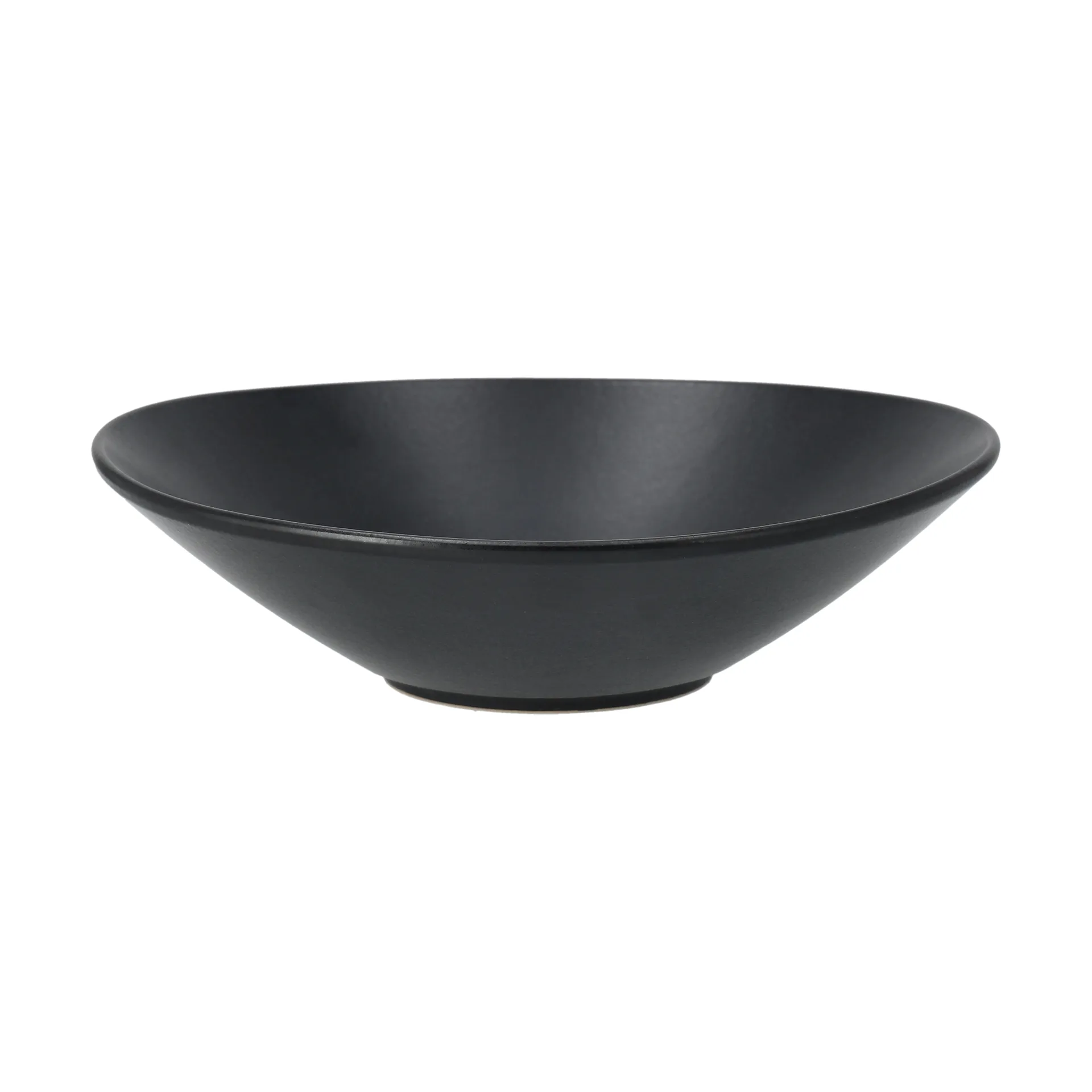 Terra 手工炻器艺术釉沙拉碗, 黑色炻瓷_Ø30cm Scandi Living