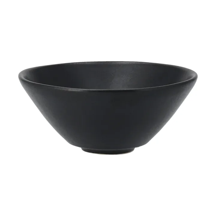 Terra 手工炻器艺术釉分餐碗 - 黑色炻瓷_Ø9.5cm - Scandi Living