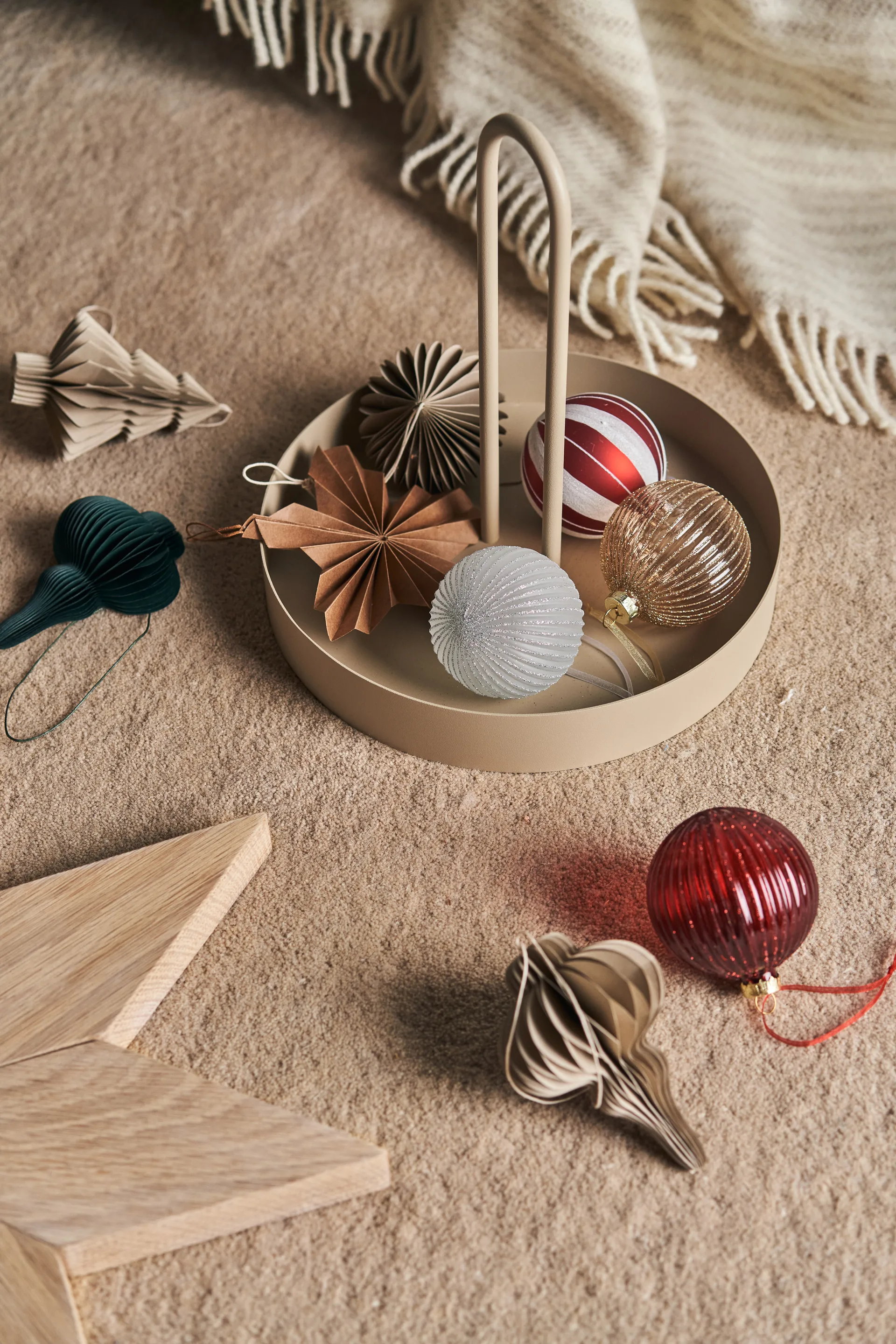 Tradition baubles 六件套装, 红色/白色 Scandi Living