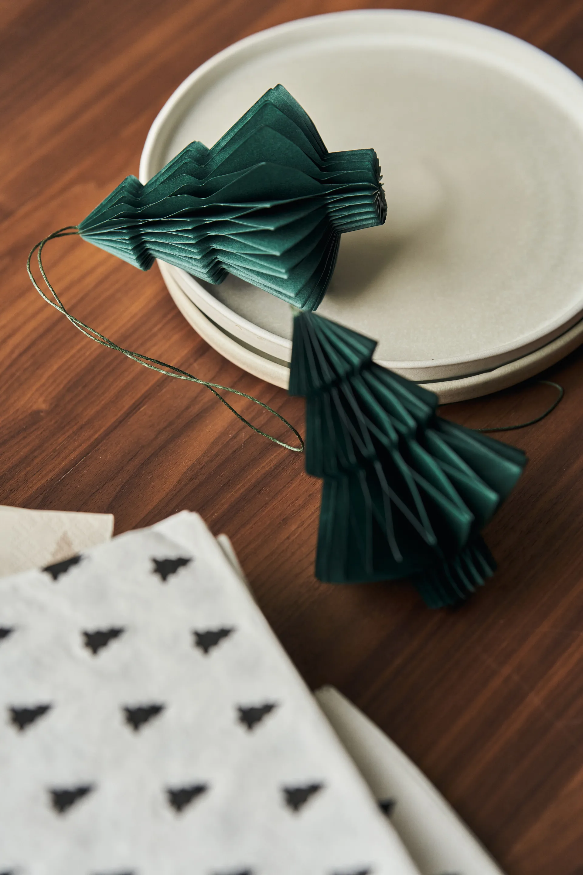 Tree baubles 四件套装, Forest 绿色 Scandi Living